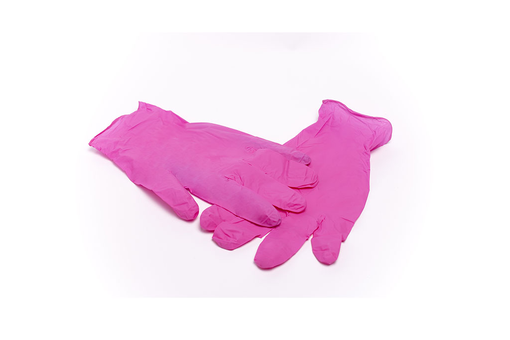 Nitrylex® PF kollagénes púdermentes rózsaszínű nitril egészségügyi és munkavédelmi kesztyű